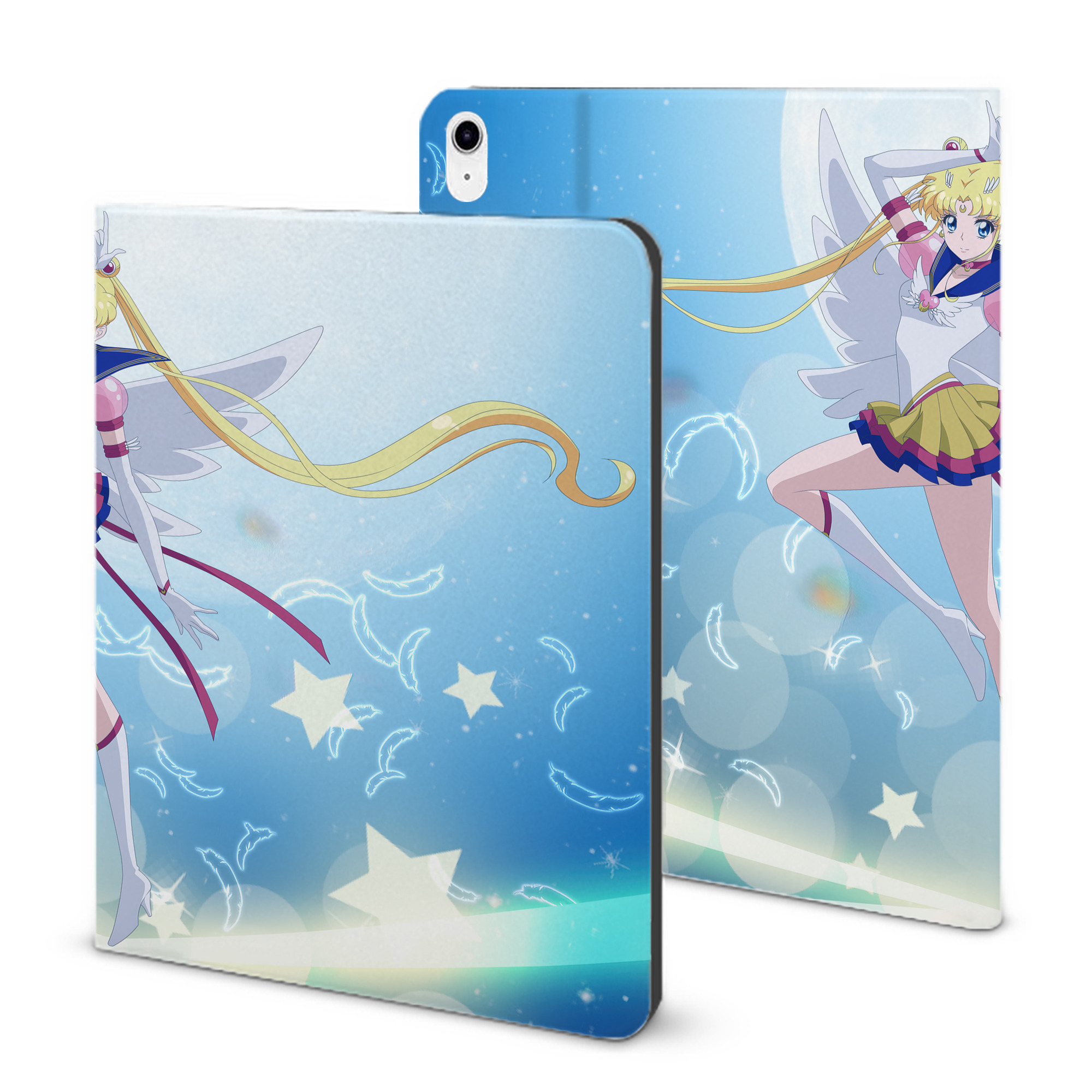 （画像用） 美少女戦士セーラームーン Sailor Moon IPad ケース ブック型 PUレザー TPU 耐衝撃 軽量 薄型 ペン収納なし 全面保護 IPad 各モデル対応
